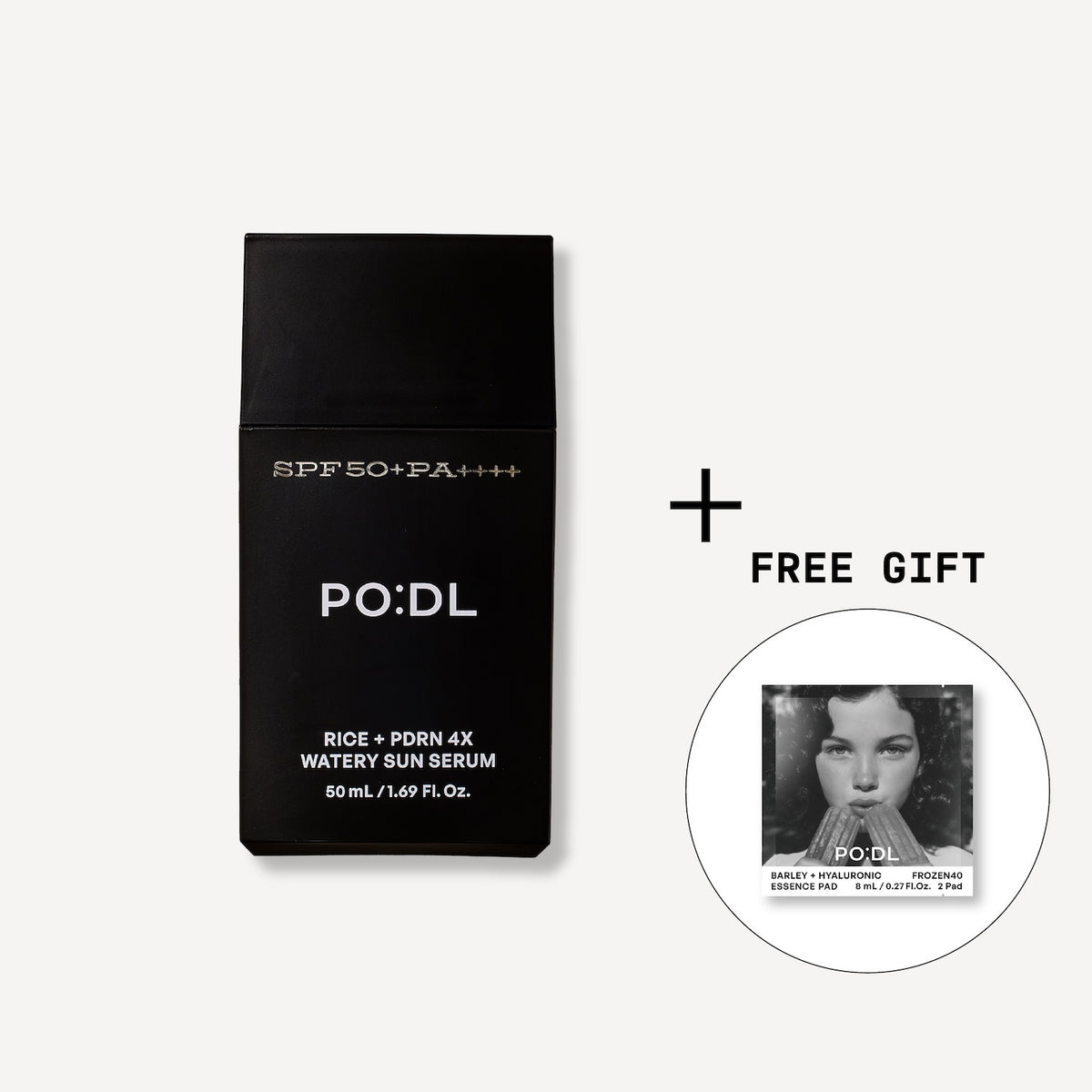 PO:DL Rice PDRN 4X Watery Sun Serum 50ml (+Special Gift)