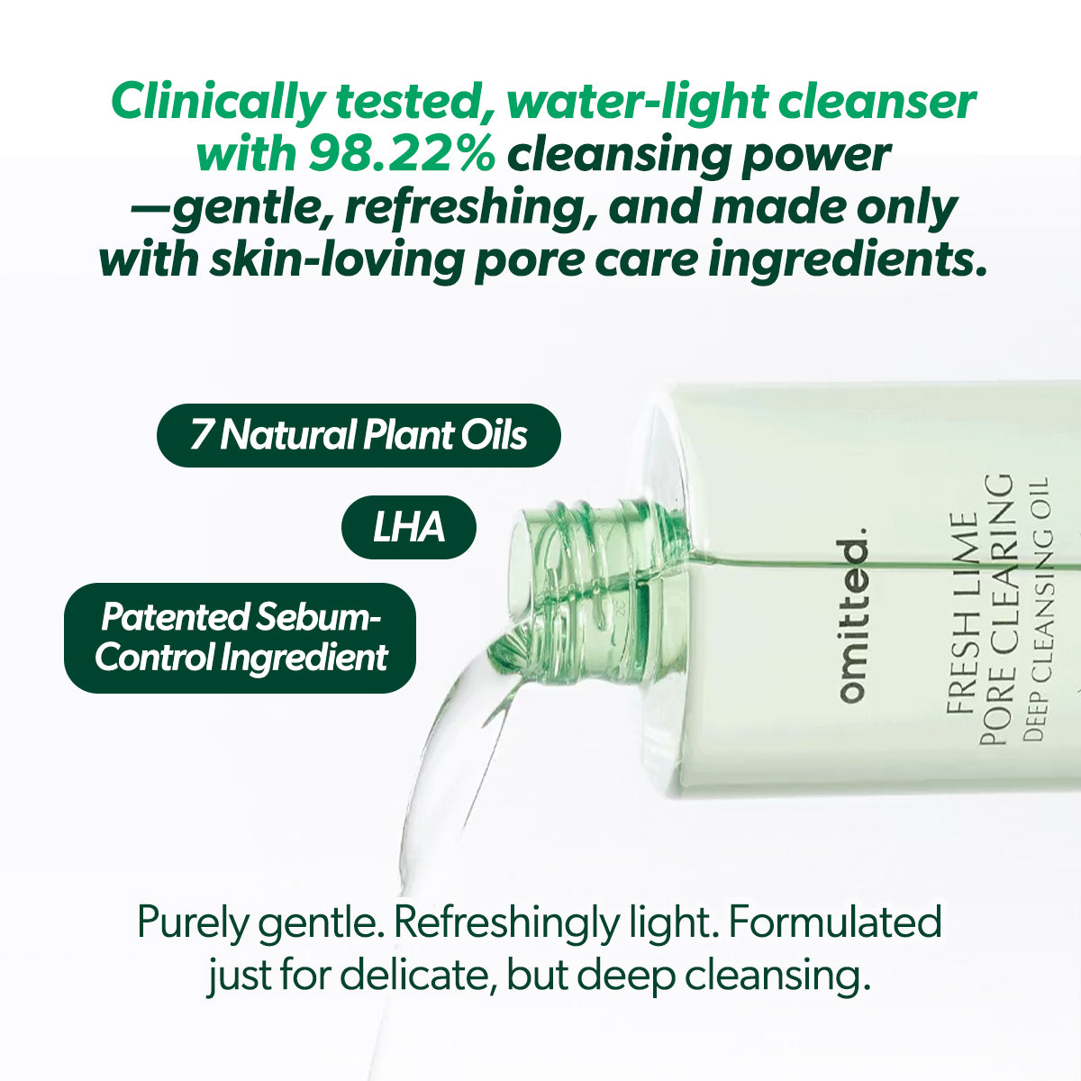 Omitted Fresh Lime Pore Clearing Deep Cleansing Oil 200ml