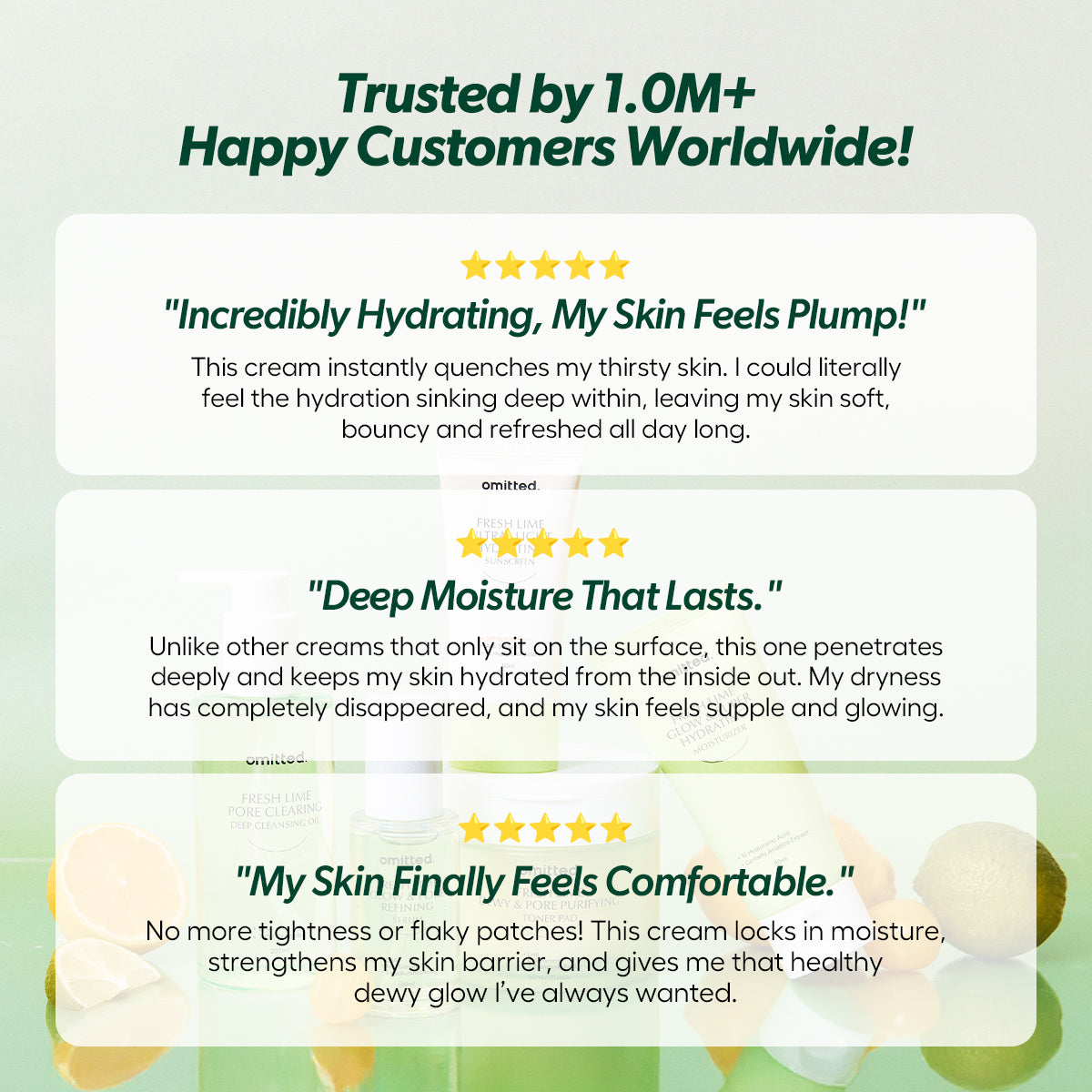 Omitted Fresh Lime Glow & Super Hydrating Moisturizer 80ml