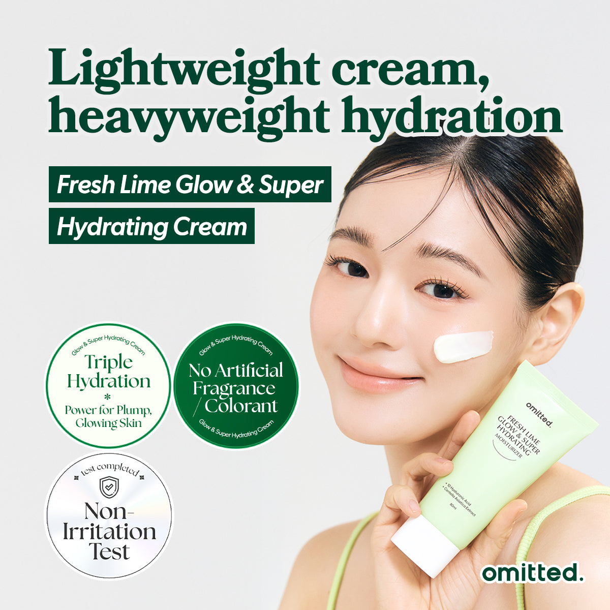 Omitted Fresh Lime Glow & Super Hydrating Moisturizer 80ml