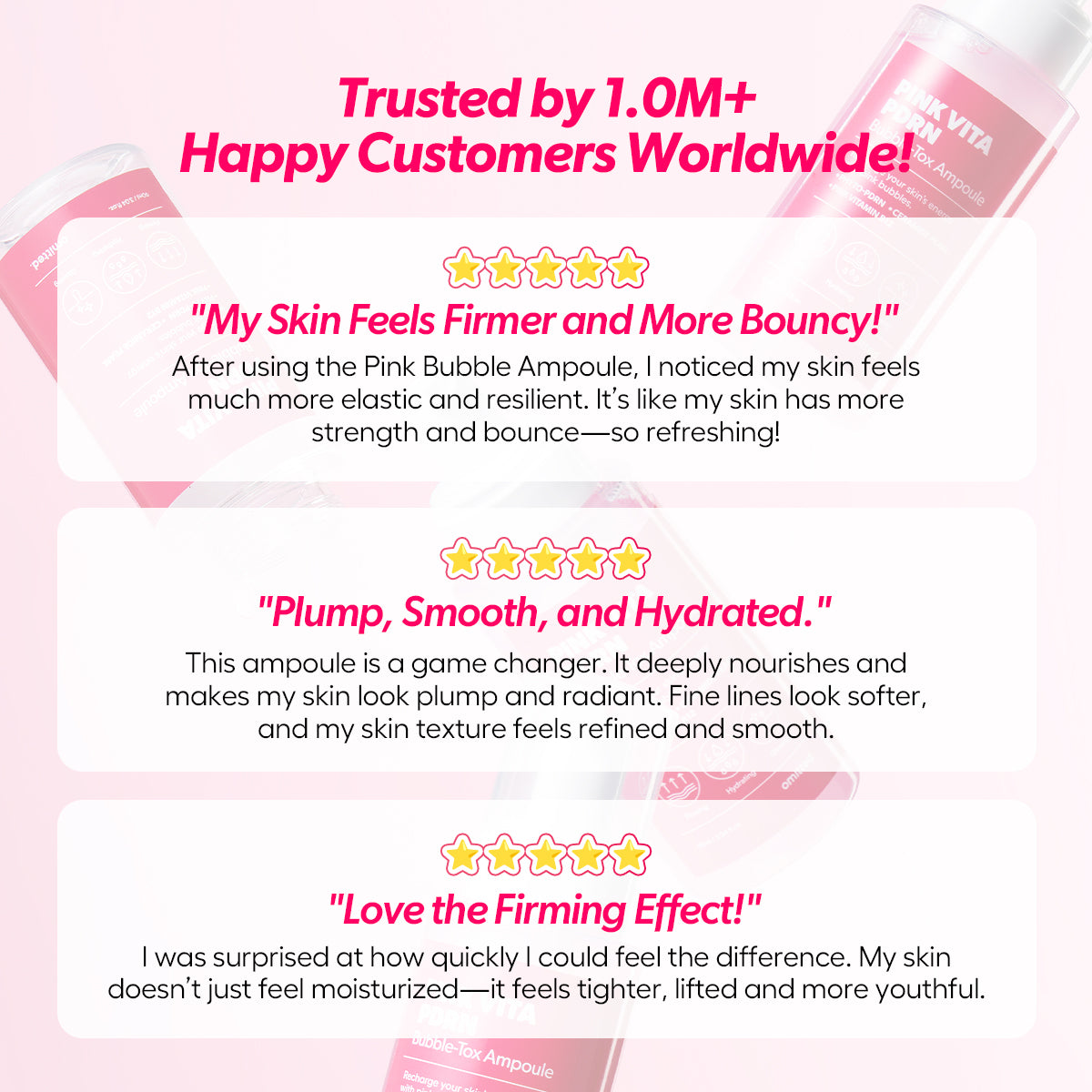 Omitted Pink Vita PDRN Bubble-Tox Ampoule 90ml