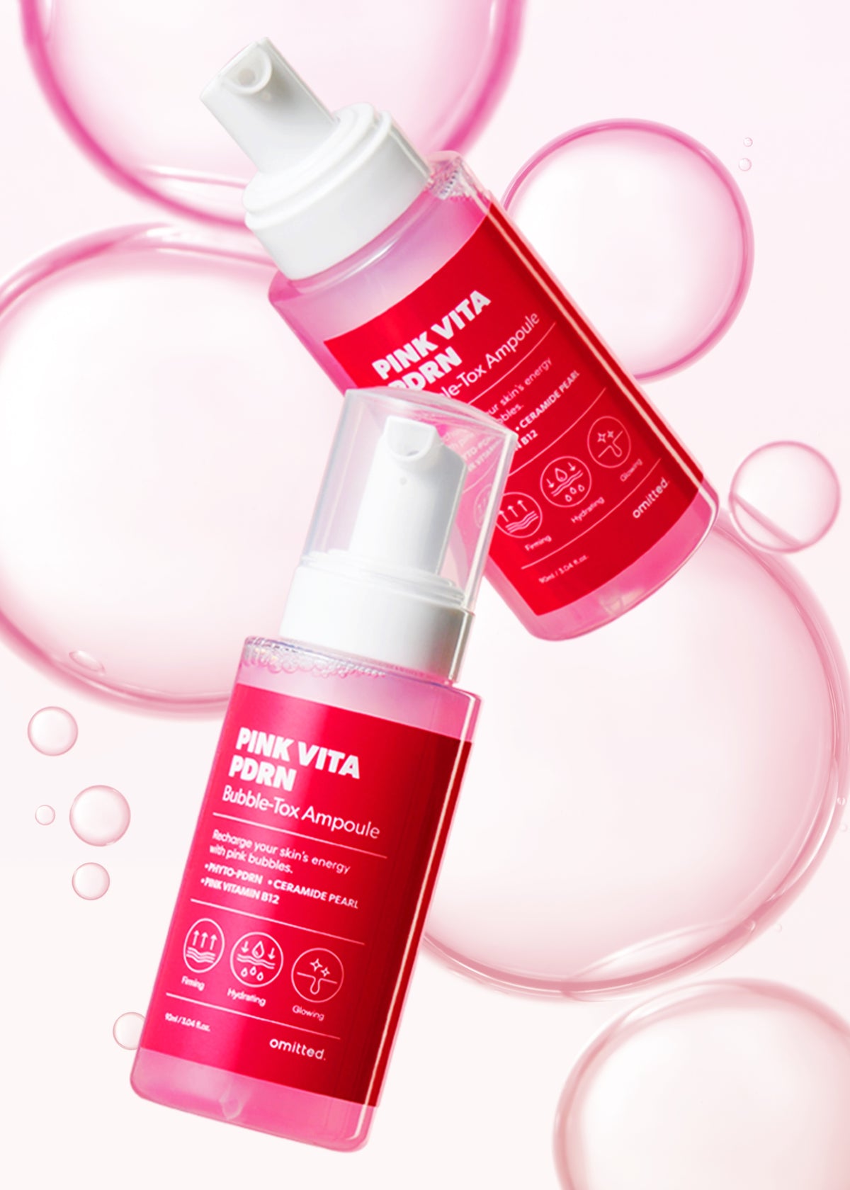 Omitted Pink Vita PDRN Bubble-Tox Ampoule 90ml