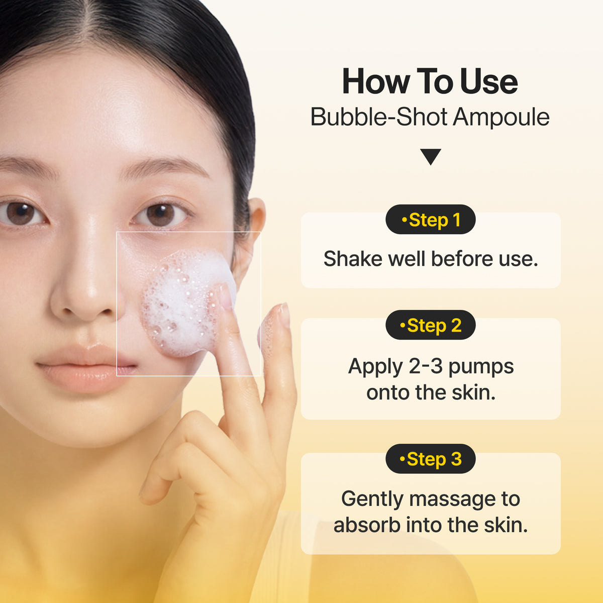 Omitted Vita C Niacinamide 5% Bubble-Shot Ampoule 90ml