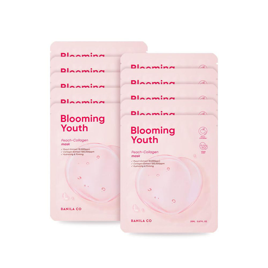 Banila Co Blooming Youth Peach Collagen Mask Sheet 10EA