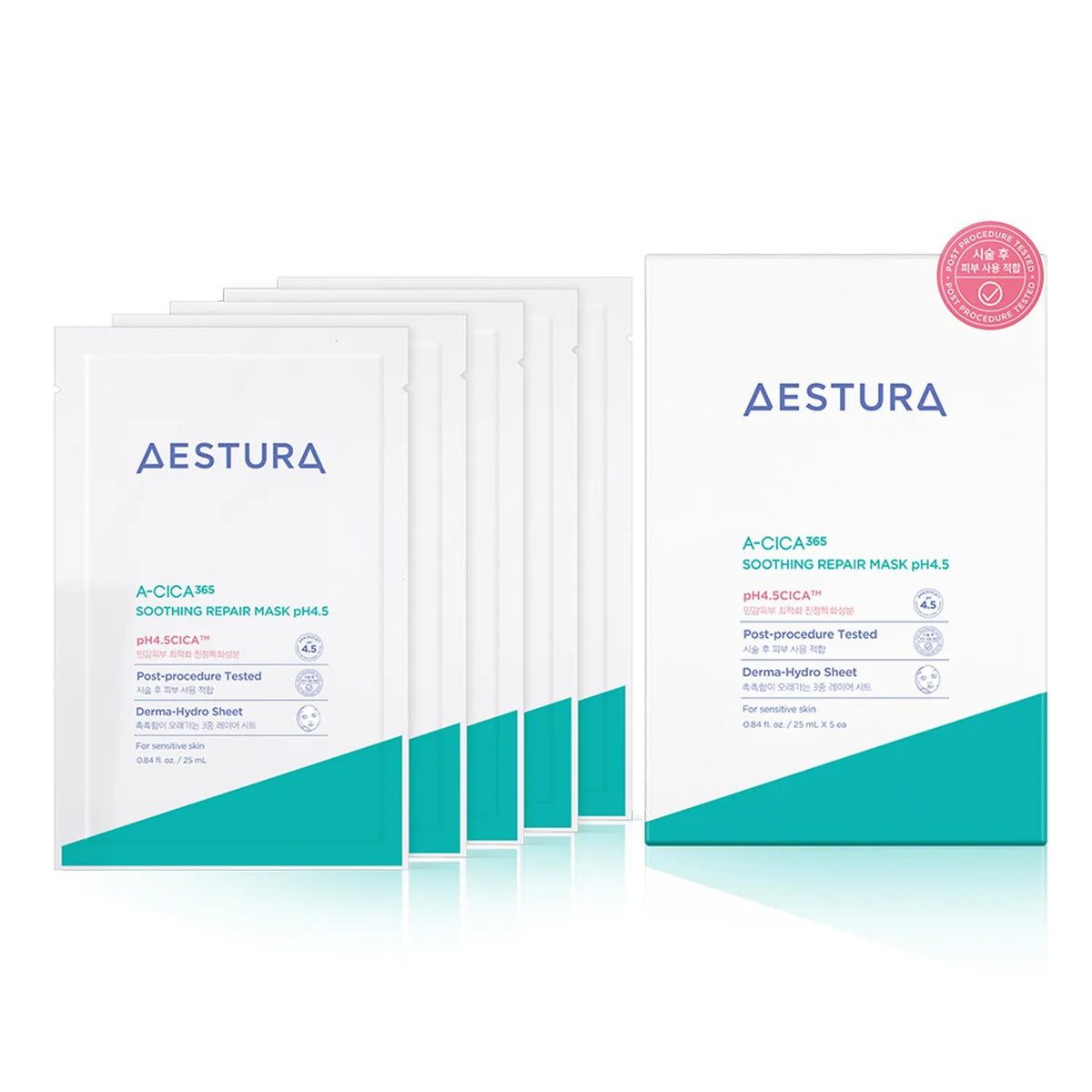 Aestura A-Cica 365 Soothing Repair Mask Sheet pH4.5 5ea