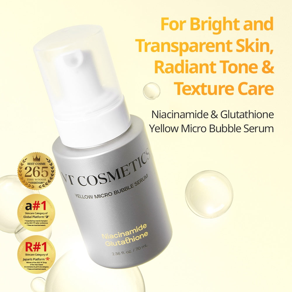 VT Cosmetics Niacinamide Glutathione Yellow Micro Bubble Serum 70ml