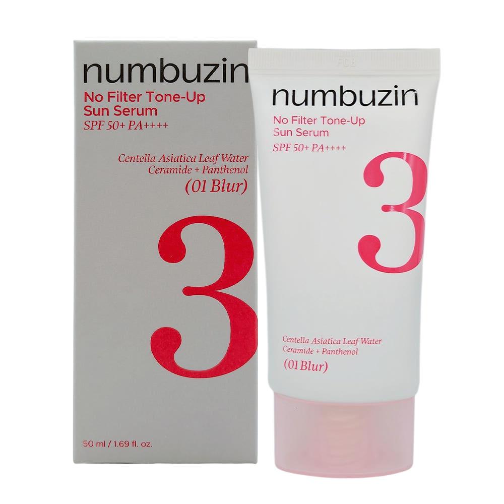 Numbuzin No Filter Tone-Up Sun Serum SPF50+ PA++++ 01 Blur 50ml