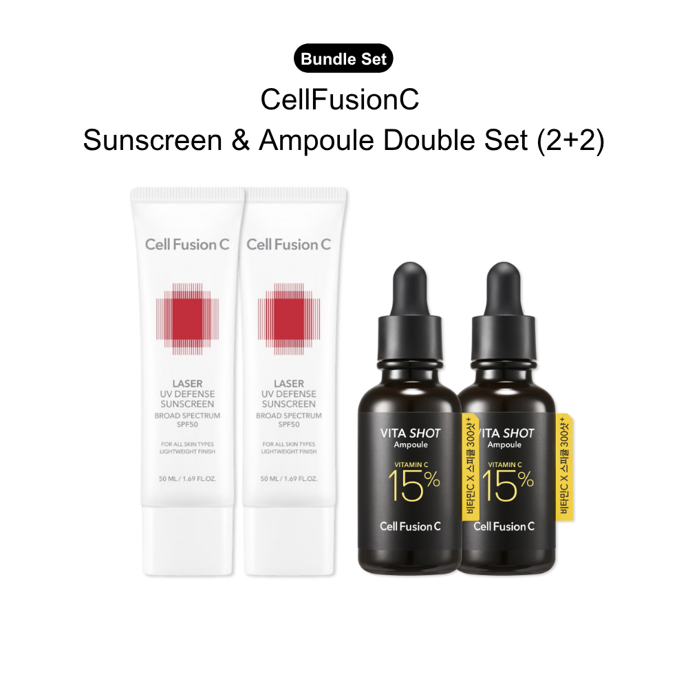 Cell Fusion C Sunscreen & Ampoule Double Set (2+2)