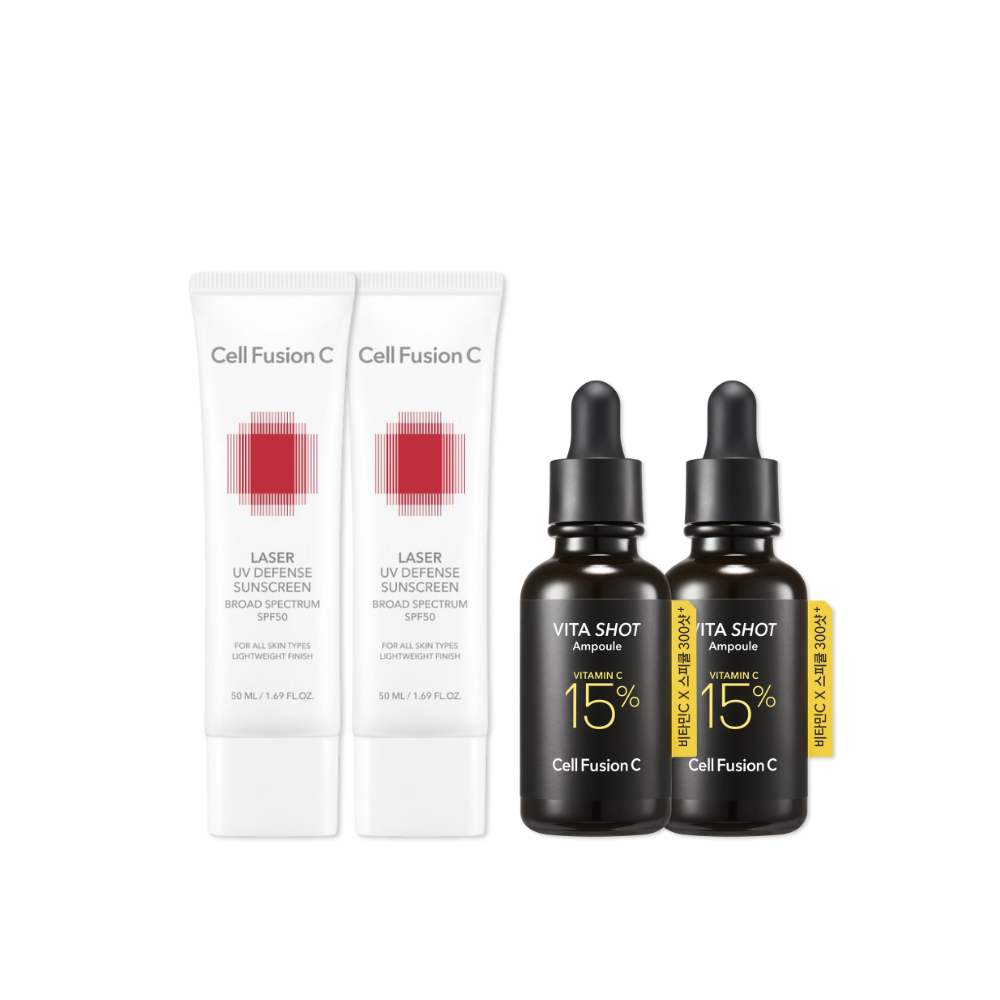 Cell Fusion C Sunscreen & Ampoule Double Set (2+2)