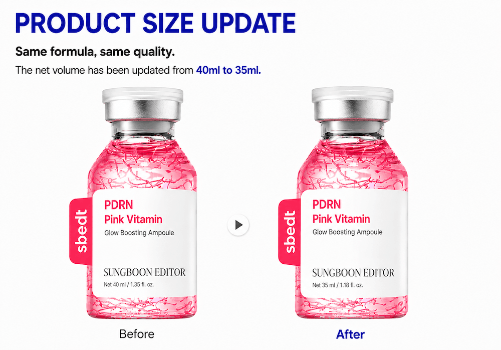 Sungboon Editor PDRN Pink Vitamin Glow Boosting Ampoule 35ml