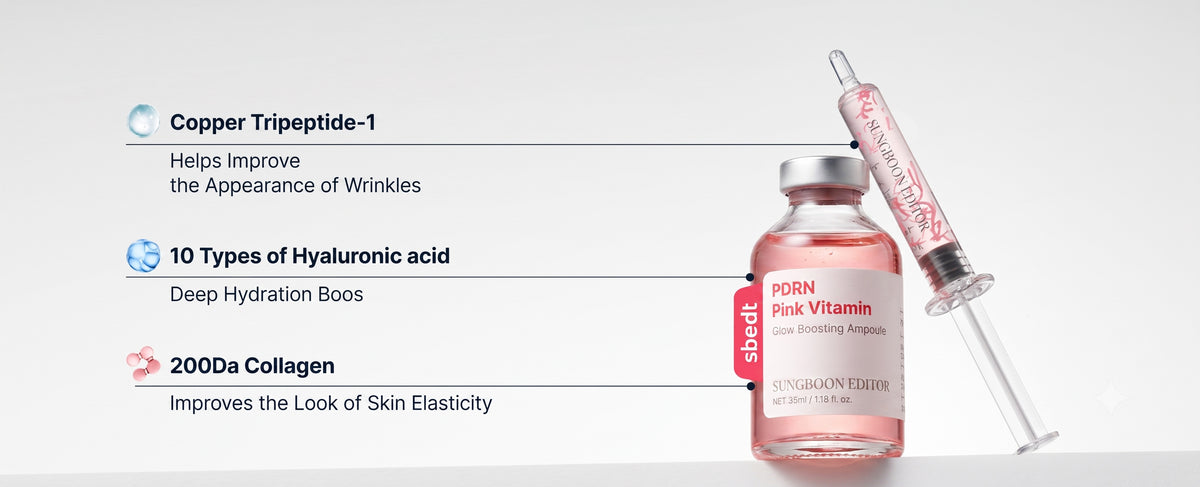 Sungboon Editor PDRN Pink Vitamin Glow Boosting Ampoule 35ml