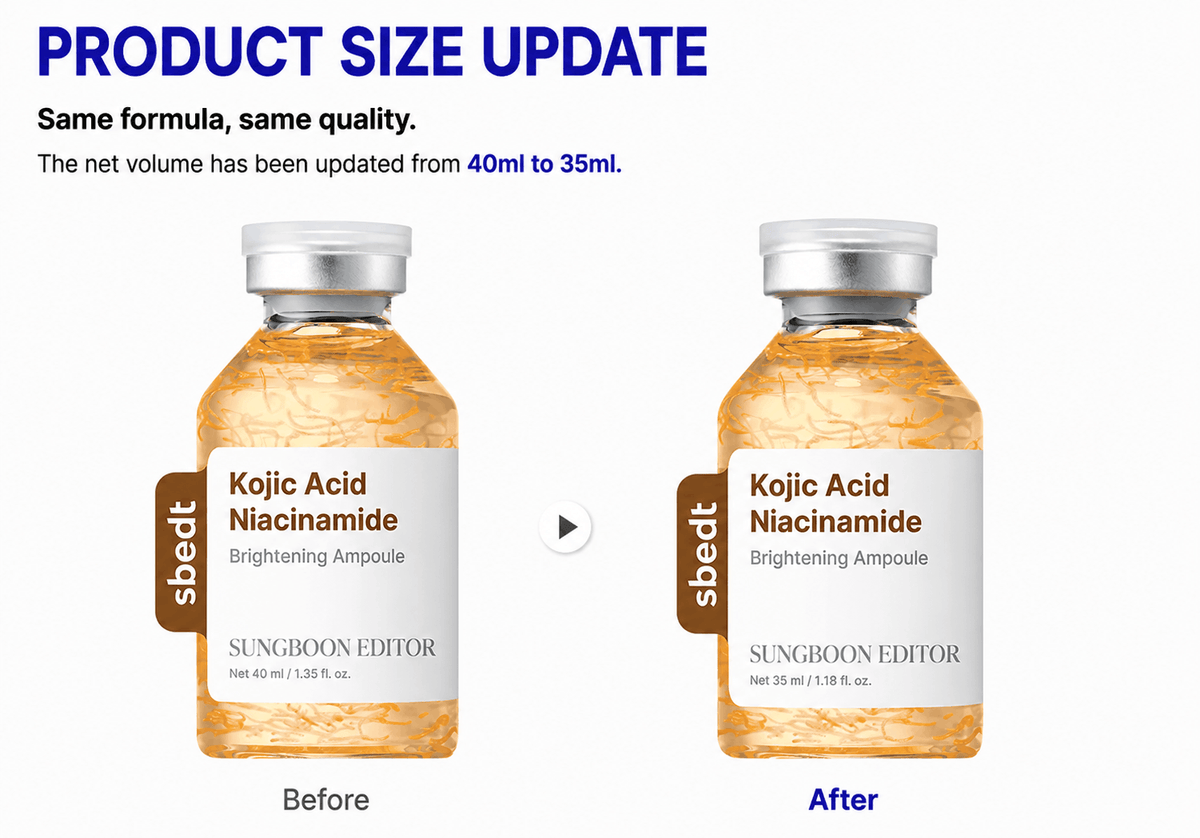 Sungboon Editor Kojic Acid Niacinamide Brightening Ampoule 35ml