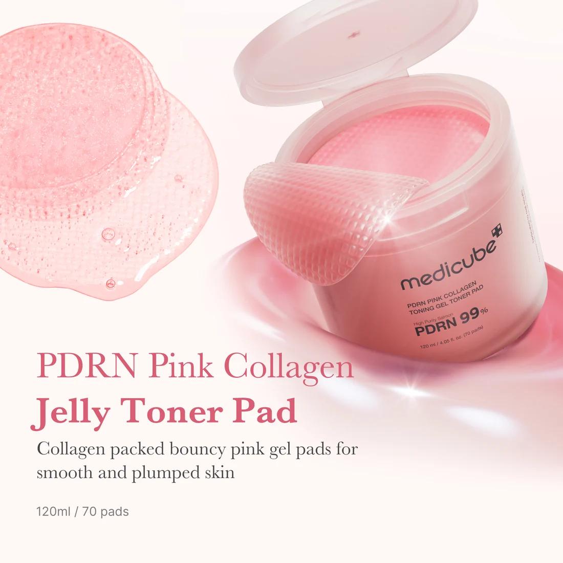 Medicube PDRN Pink Collagen Toning Gel Pad 70pcs